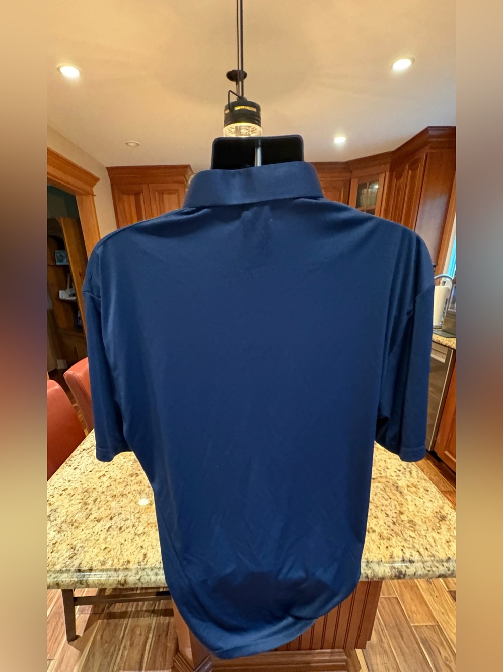 Collars & Co. Men's Dress polo. Sharp deep blue with stiff Collar. Retail: $98 - Picture 5 of 5